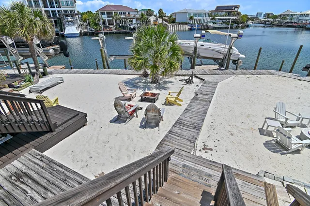a view of a terrace with furniture