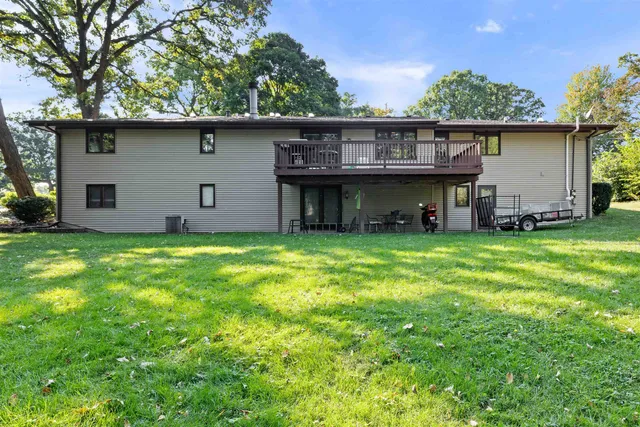 a house view with a garden space