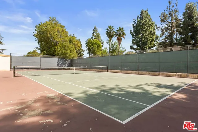 a view of a tennis court