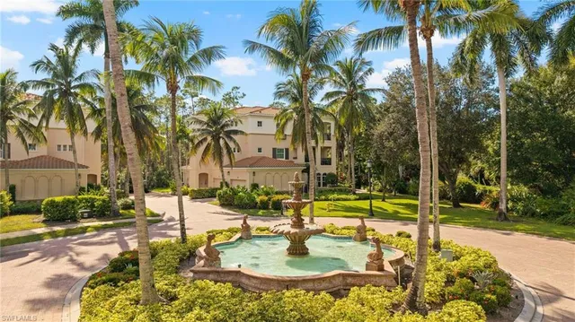 a view of a lake in middle of the town