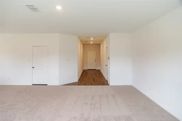 a view of an empty room