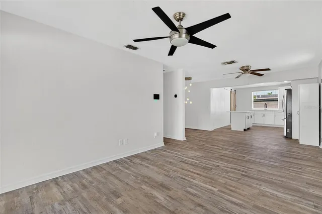 a view of an empty room