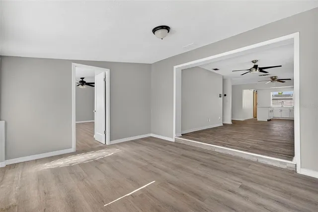 a view of a kitchen with a sink