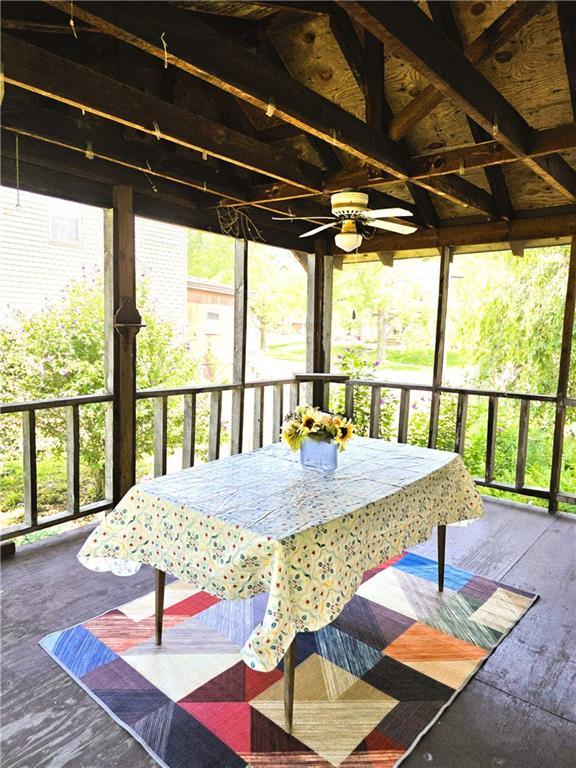121 North Main Street Cherry Tree, PA 15724 - Photo 24 of 32 a view of a porch with furniture and wooden floor
