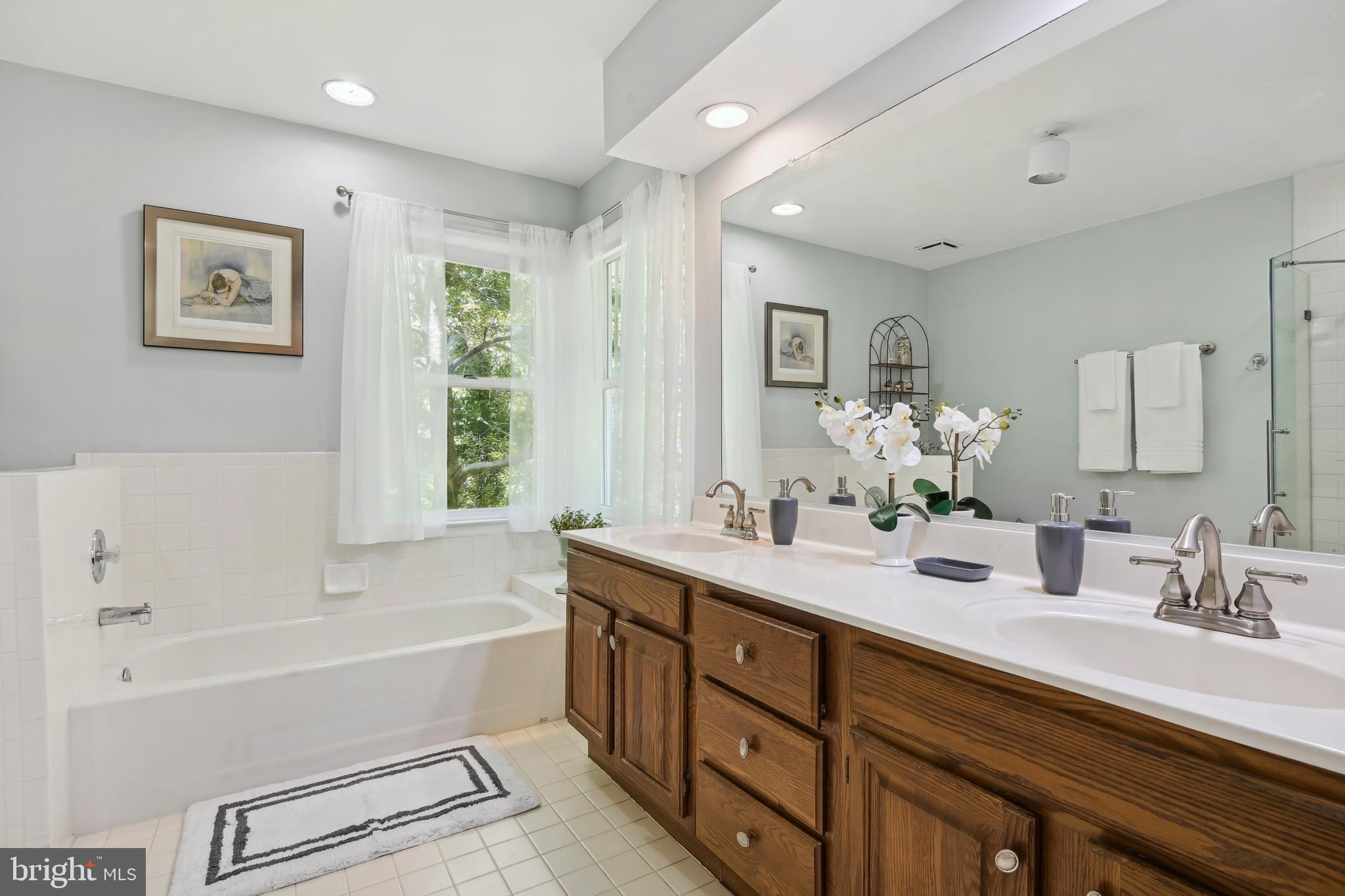 295 Locust Ridge Lane Arnold, MD 21012 - Photo 12 of 56 Double Vanity & Separate Tub in Primary Bath
