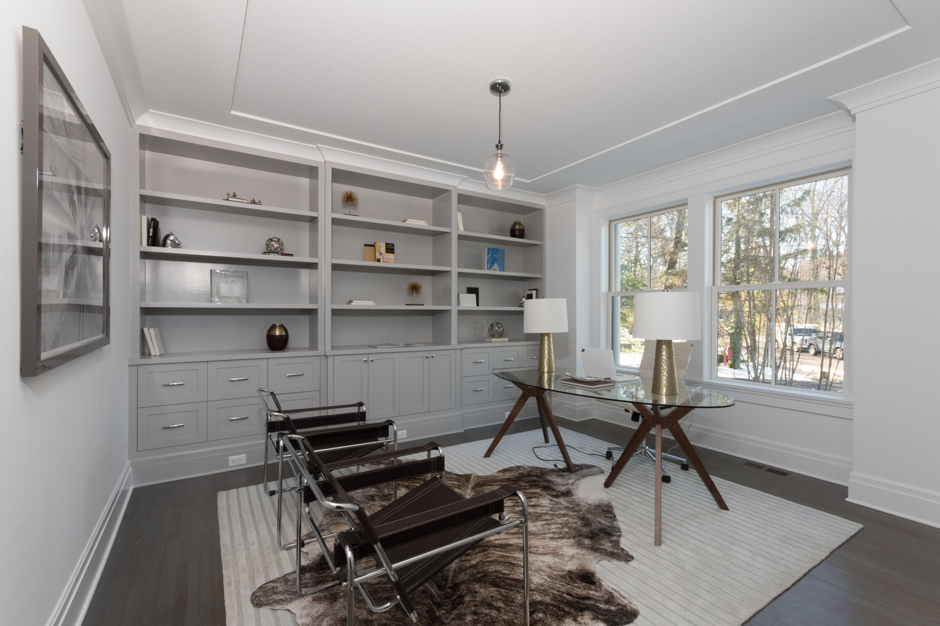 7 Revere Road Darien, CT 06820 - Photo 16 of 45 a view of a workspace with furniture and a window