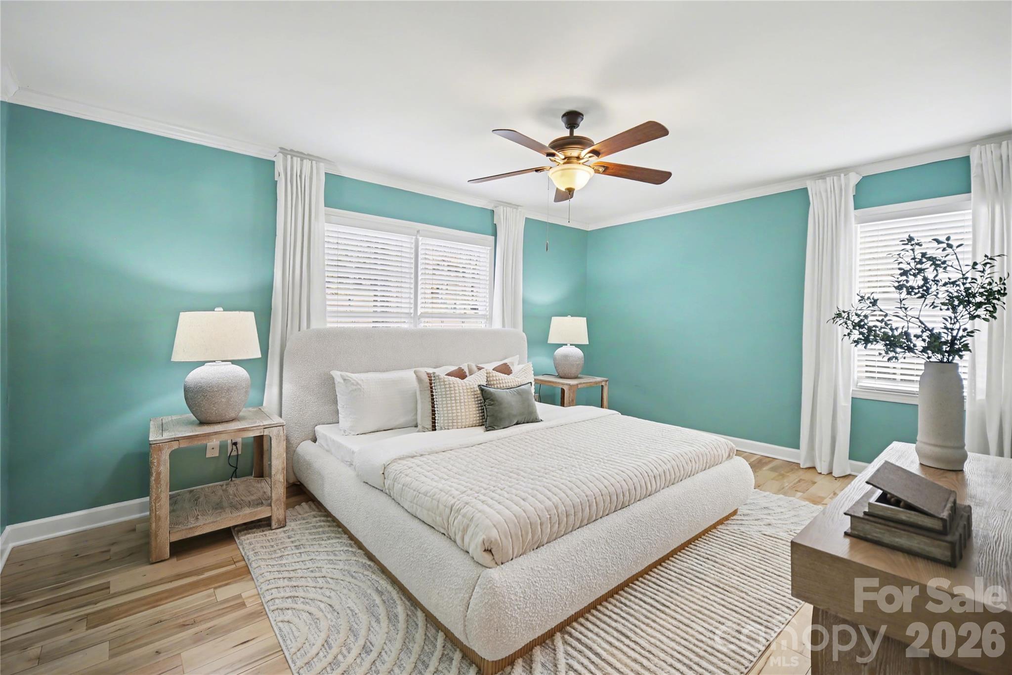 8330 Tifton Road Charlotte, NC 28226 - Photo 19 of 36 a bedroom with a bed rug and a window
