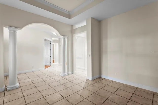 a view of kitchen with wooden floor and window