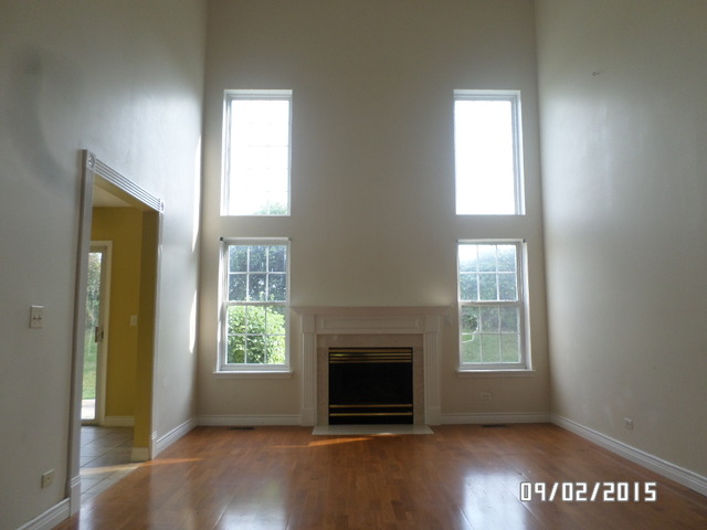 555 Willow Way Lindenhurst, IL 60046 - Photo 3 of 12 an empty room with windows and fireplace