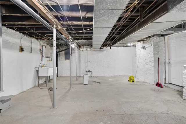 a view of storage and utility room