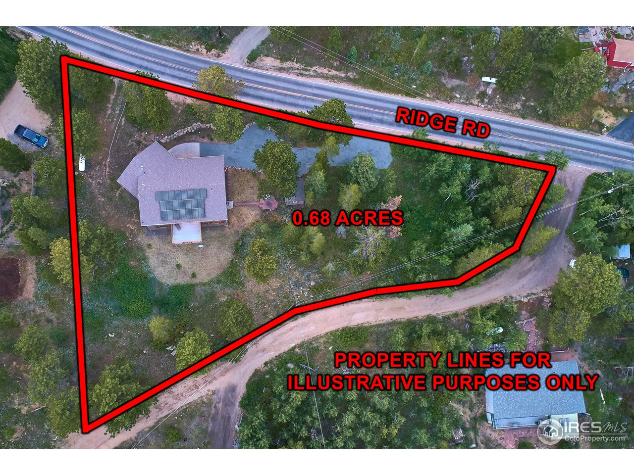 1580 Ridge Road Nederland, CO 80466 - Photo 29 of 31 Low Maintenance Gravel Driveway + County Plowed Rd