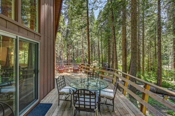 a view of outdoor space with seating area