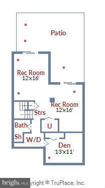 924 Moorefield Creek Road Southwest Vienna, VA 22180 - Photo 30 of 30 Lower level floor plan