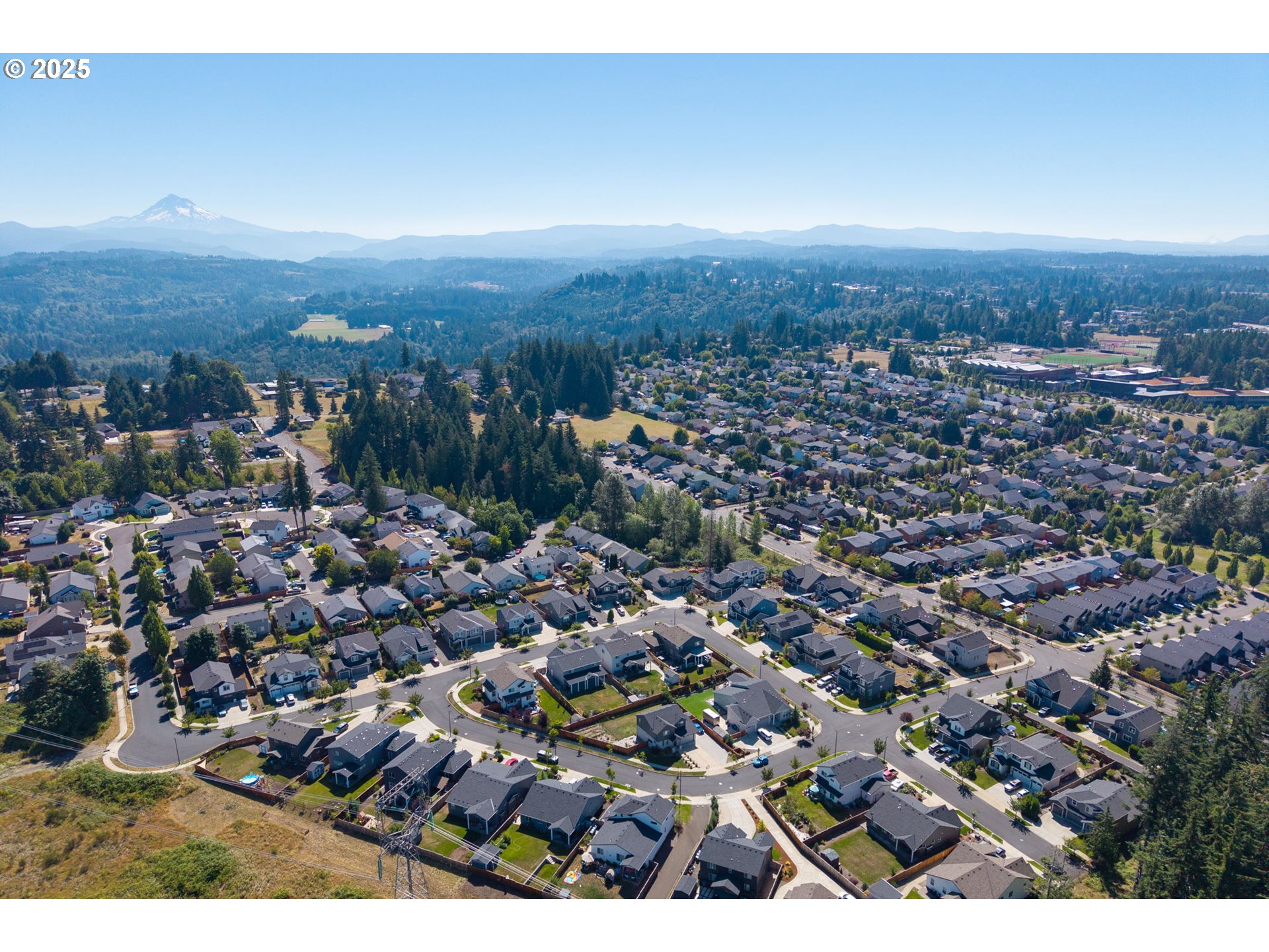 36904 Salmonberry Avenue Sandy, OR 97055 - Photo 32 of 44 an aerial view of residential houses with city view