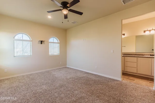 a bathroom with a mirror