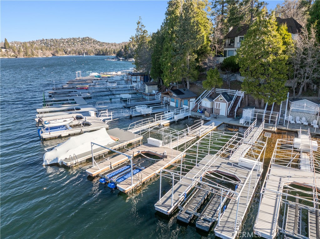 337 Single Slip Lake Arrowhead, CA 92352 - Photo 19 of 22 an aerial view of a house with roof deck