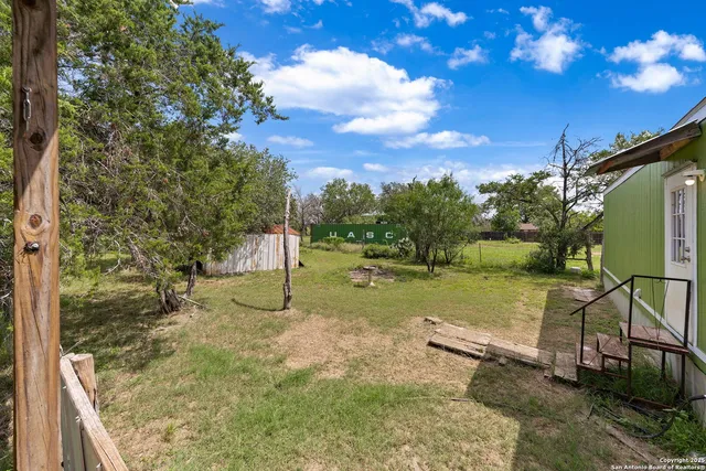 a view of a park with slides