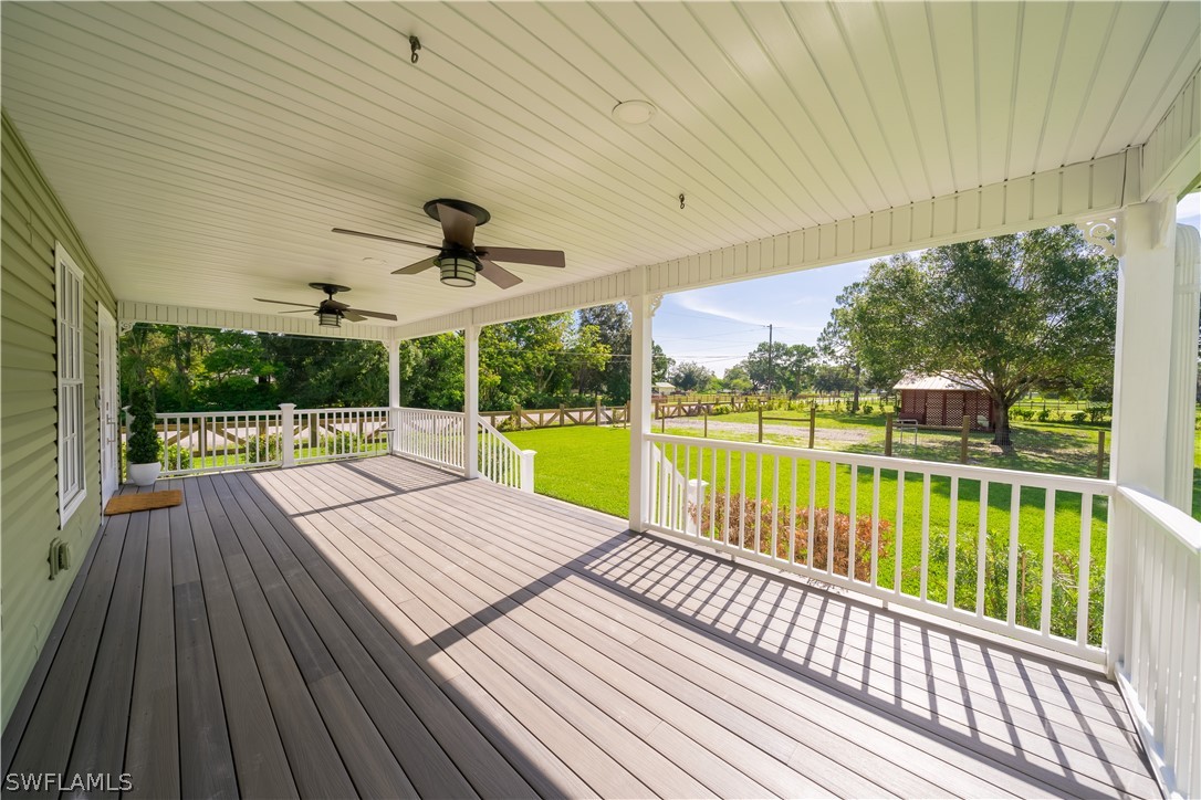 21510 North River Road Alva, FL 33920 - Photo 21 of 35 a view of balcony with wooden floor and outdoor space