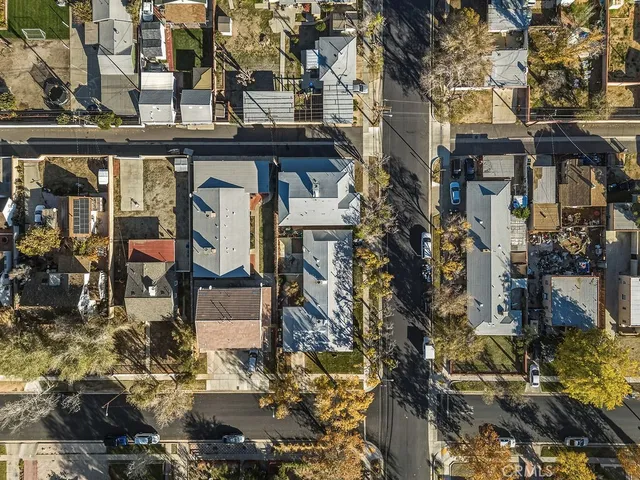an aerial view of a city