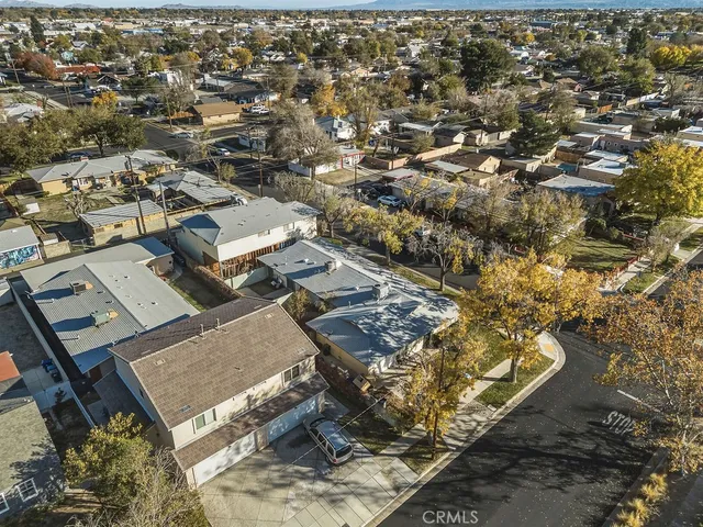 an aerial view of a city