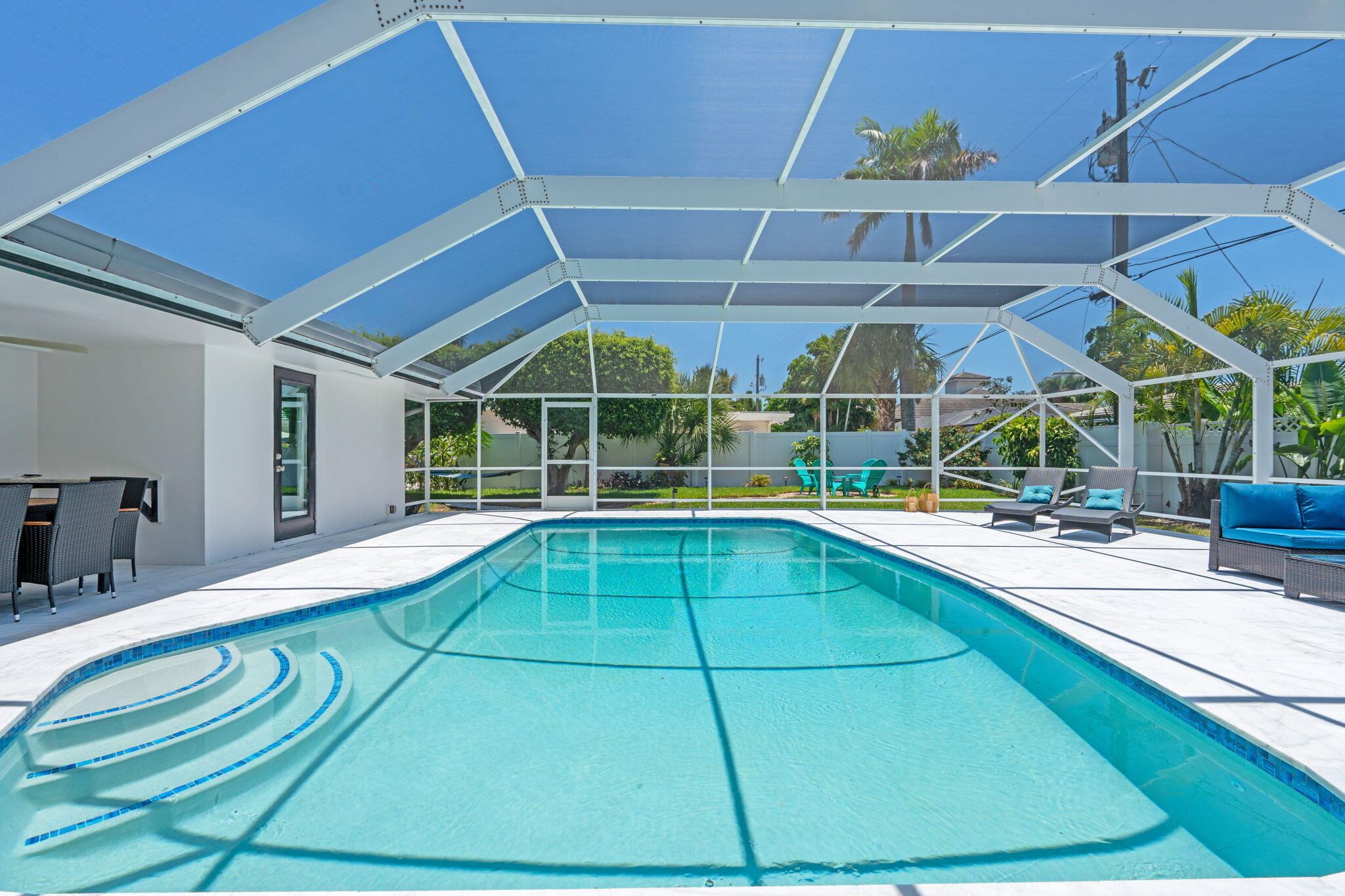 1081 Bimini Lane Singer Island, FL 33404 - Photo 25 of 39 salt water pool w covered lanai