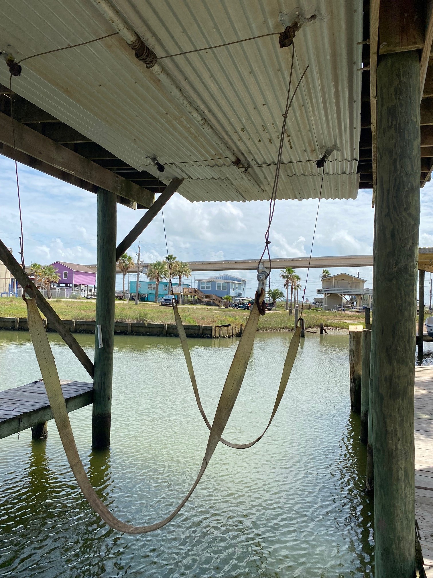 106 Pompano Lane Surfside Beach, TX 77541 - Photo 35 of 39 Boat Lift