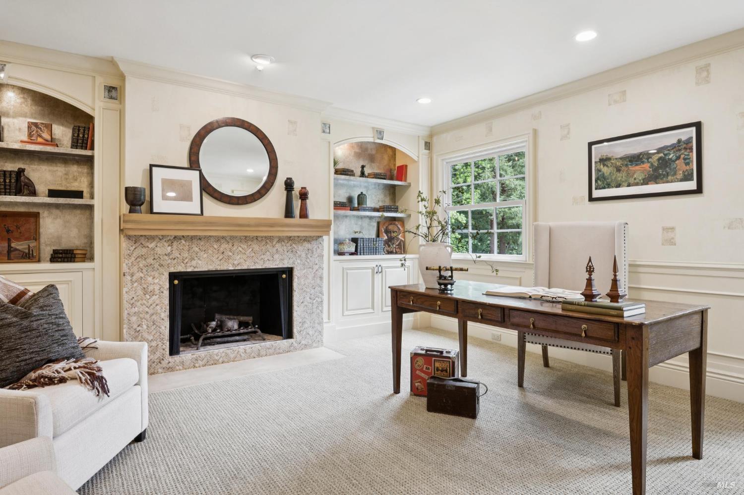 110 Mountain View Avenue San Rafael, CA 94901 - Photo 73 of 83 Gorgeous office with and stamped venetian plaster walls.