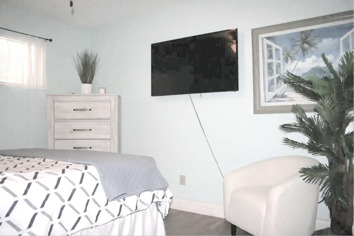 4000 Gulf Terrace Drive, Unit 2008 Destin, FL 32541 - Photo 12 of 35 a bedroom with a bed and a flat screen tv