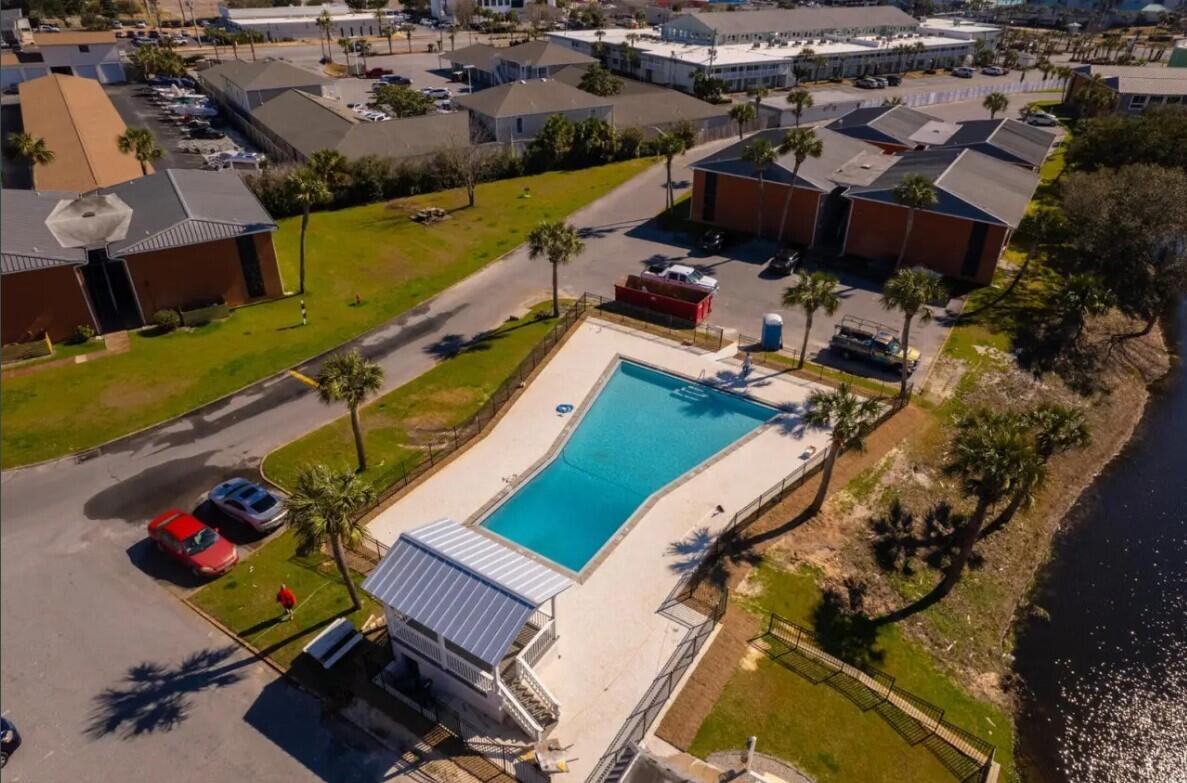 4000 Gulf Terrace Drive, Unit 2008 Destin, FL 32541 - Photo 25 of 35 an aerial view of a house with a garden
