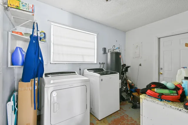 a room with storage and utility