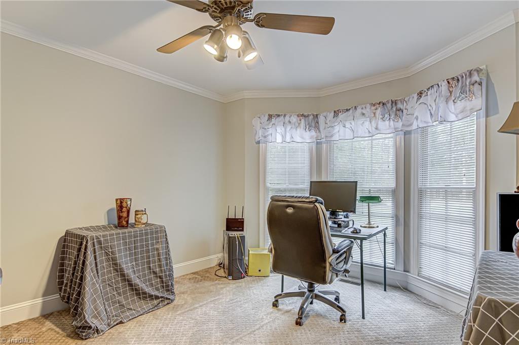4472 Kendale Road High Point, NC 27265 - Photo 16 of 36 This office with bay window is located in front of the home - beside the foyer.