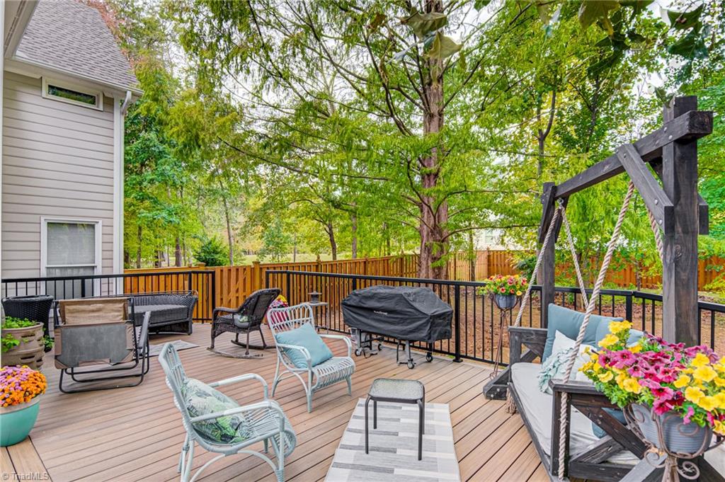 4472 Kendale Road High Point, NC 27265 - Photo 30 of 36 This large deck is perfect for enjoying the beautiful NC weather!