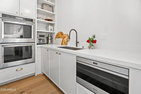 a room with storage and utility