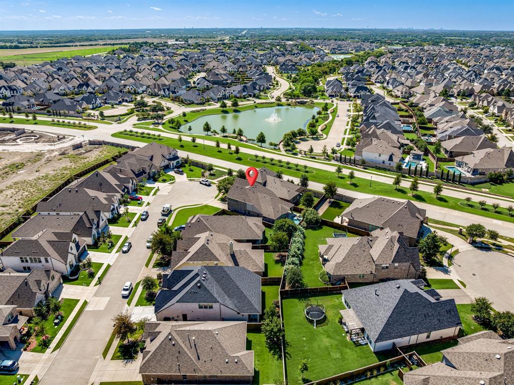 3341 Man O War Road Celina, TX 75009 - Photo 35 of 40 an aerial view of residential houses with outdoor space
