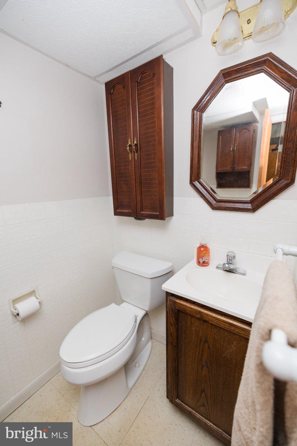 11307 Treeview Lane Monrovia, MD 21770 - Photo 36 of 63 a bathroom with a toilet a sink and a mirror
