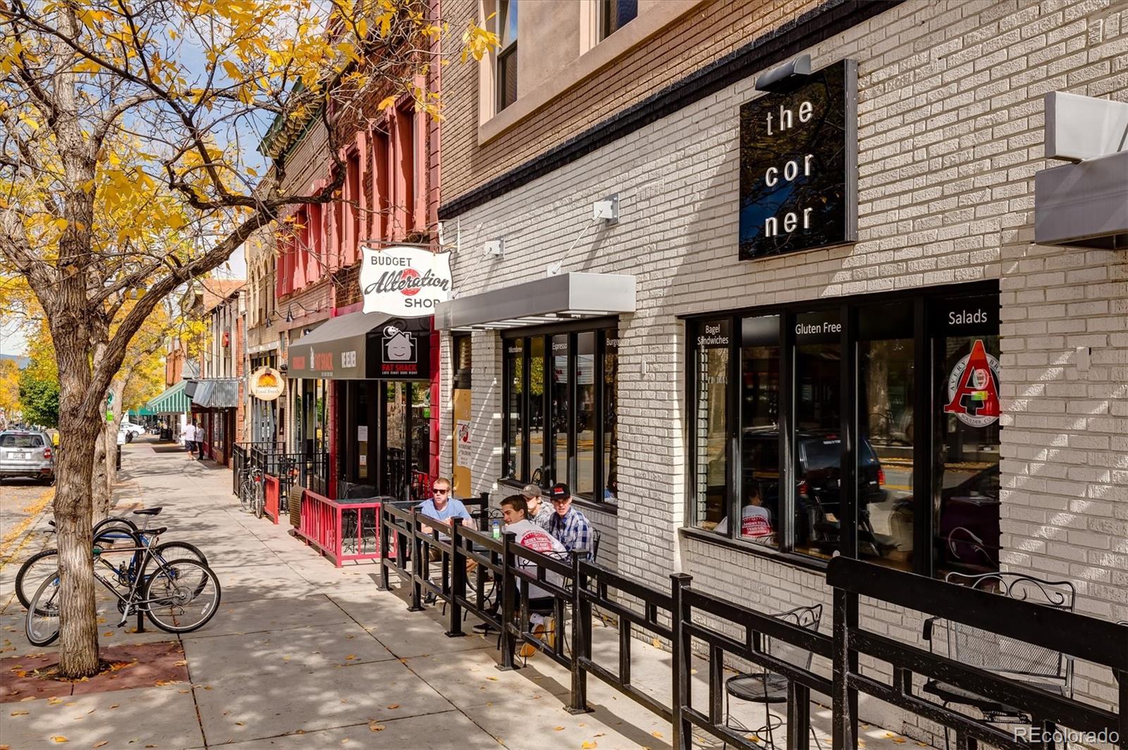 935 Broadway, Unit 104 Boulder, CO 80302 - Photo 27 of 30 a view of street with sitting area