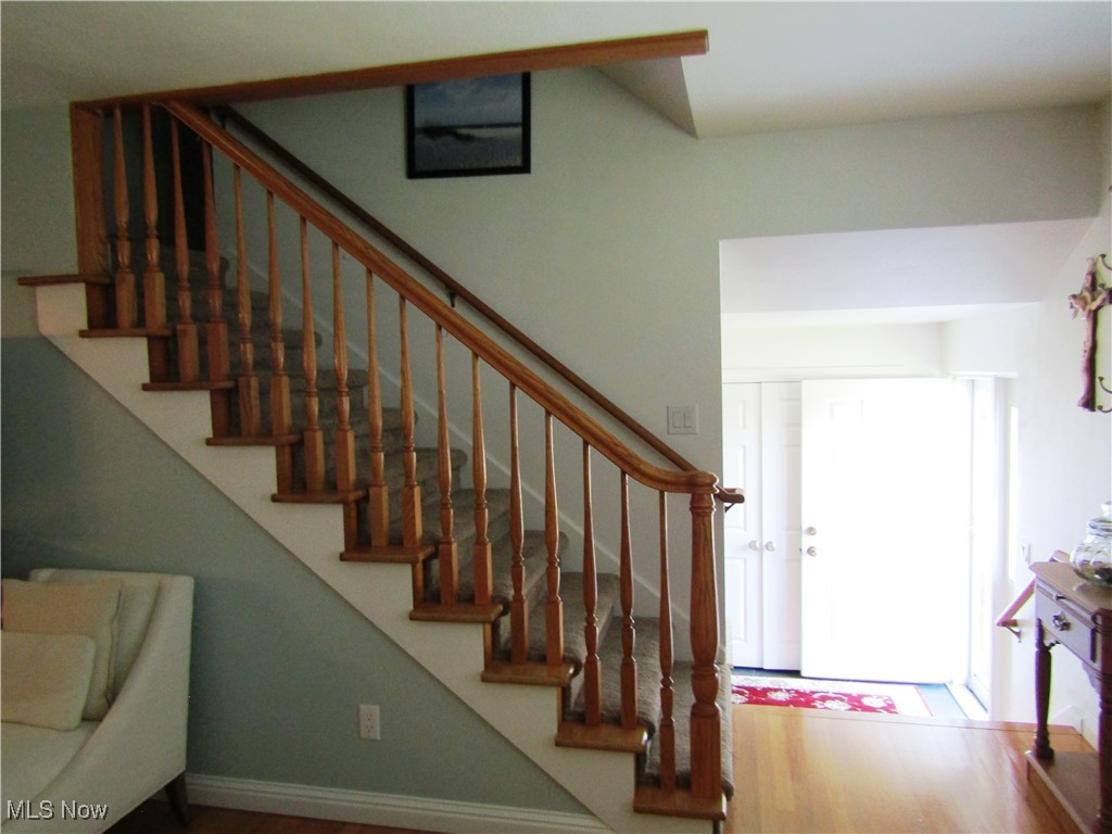 2970 Culler Road Weirton, WV 26062 - Photo 5 of 34 Stairs with hardwood / wood-style floors