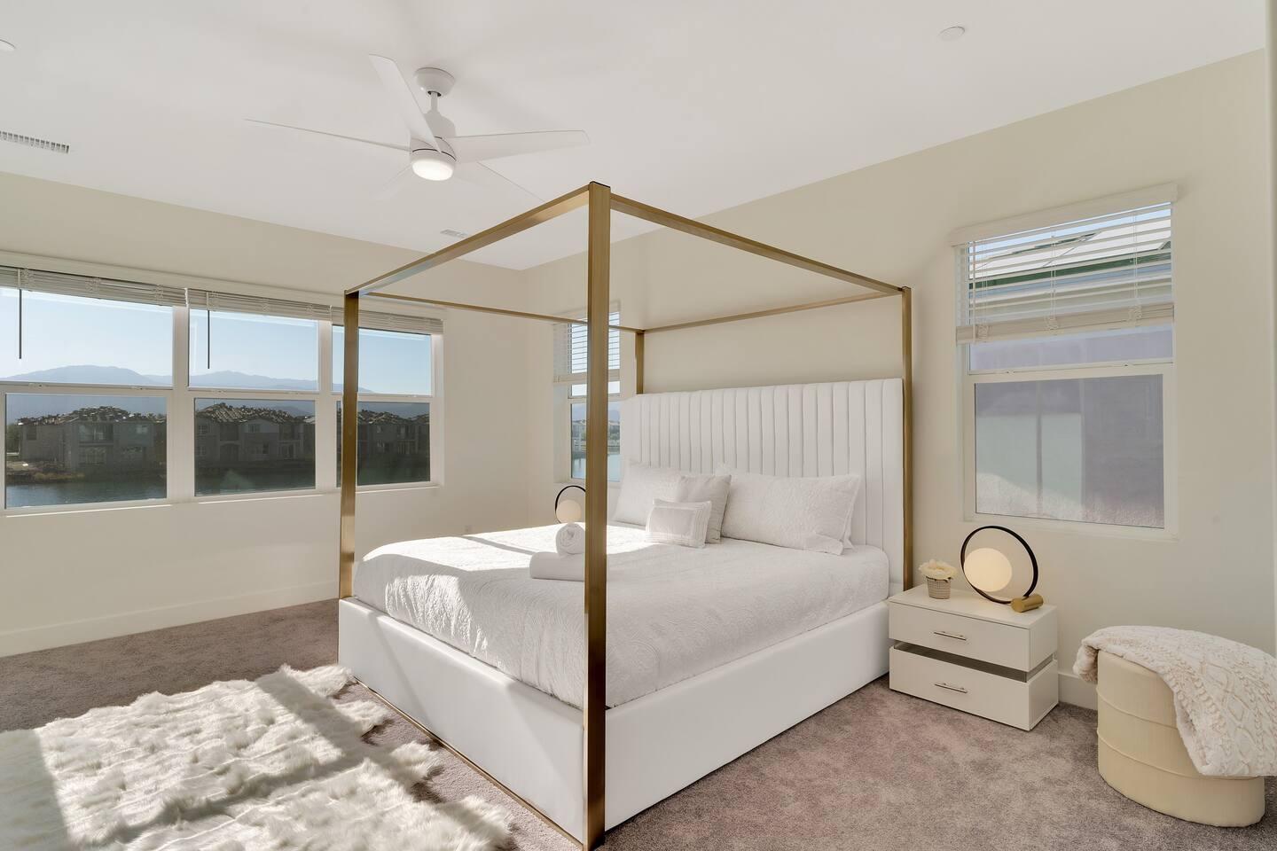 84635 Lago Brezza Drive Indio, CA 92203 - Photo 21 of 39 a bedroom with a bed and a window