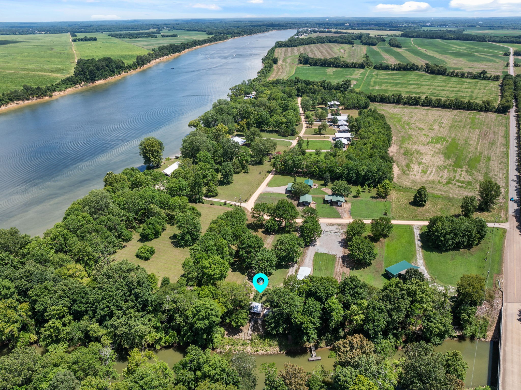 85 Bargeview Lane Adamsville, TN 38310 - Photo 32 of 44 an aerial view of a residential houses with outdoor space and street view