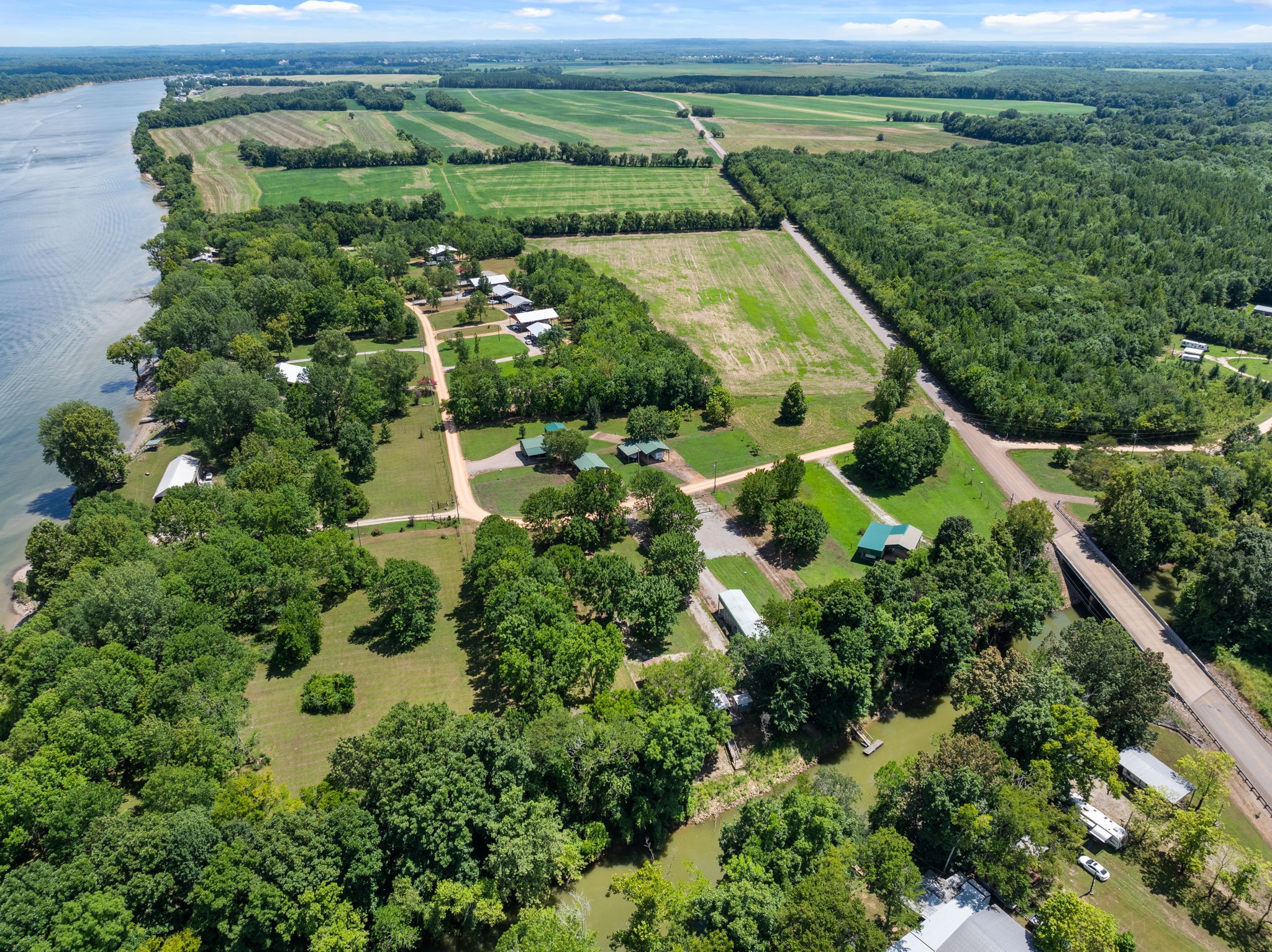 85 Bargeview Lane Adamsville, TN 38310 - Photo 35 of 44 an aerial view of a house with a yard