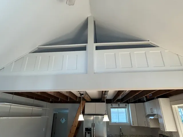 a view of wooden floor in living room