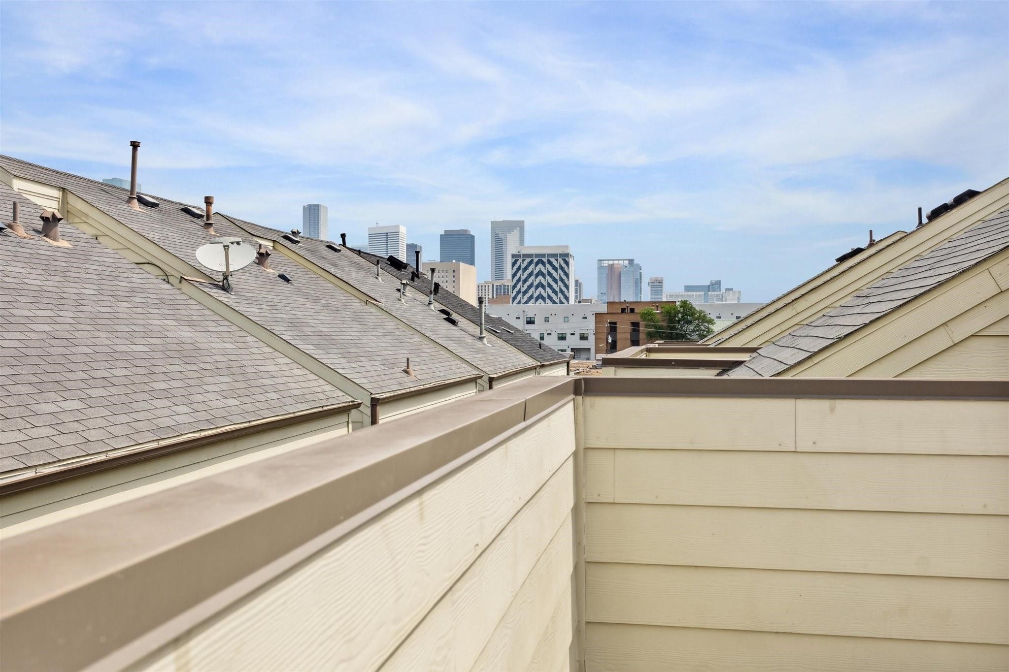 1630 Dennis Street Houston, TX 77004 - Photo 32 of 33 a view of roof deck with city view