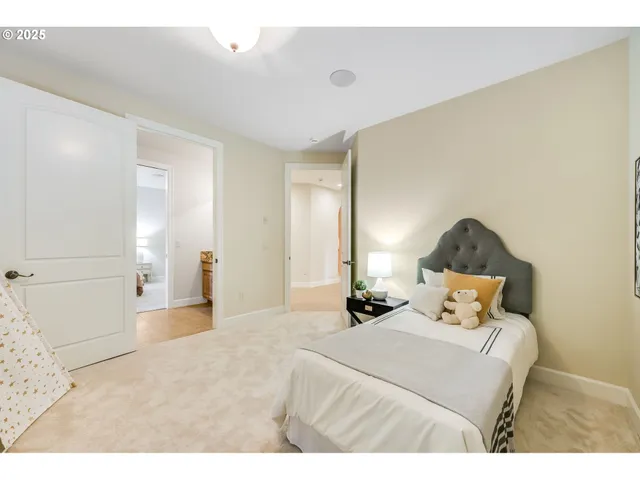 a bathroom with a granite countertop sink mirror and a