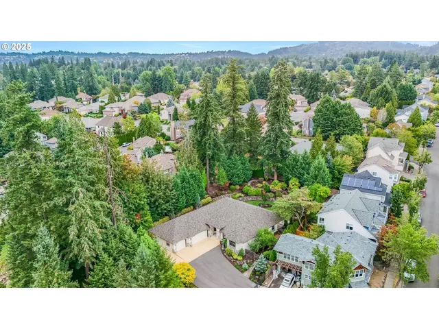 a view of a city with sunset