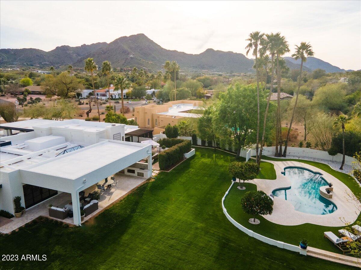 6440 East Maverick Road Paradise Valley, AZ 85253 - Photo 30 of 31 Aerial Backyard