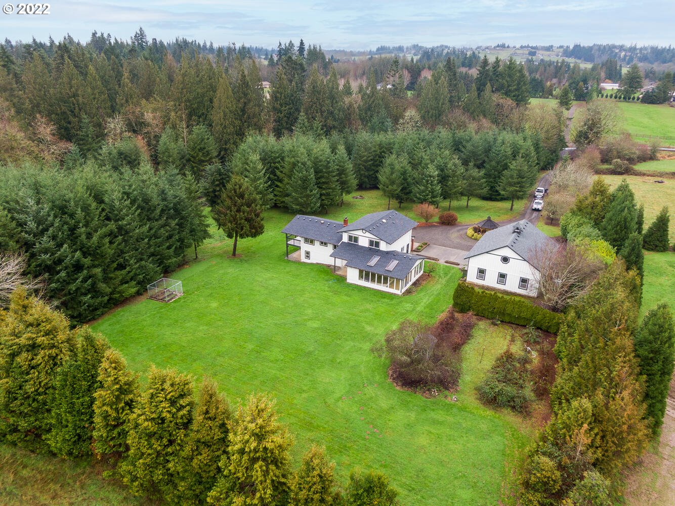 21114 Northwest 43rd Avenue Ridgefield, WA 98642 - Photo 30 of 32 a aerial view of a house with a yard