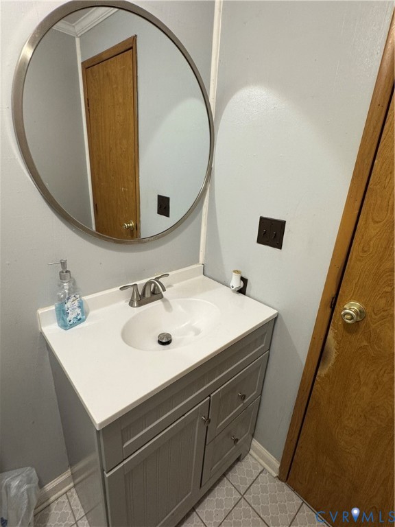 371 Horseshoe Road Jarratt, VA 23867 - Photo 14 of 21 a bathroom with a sink and a mirror