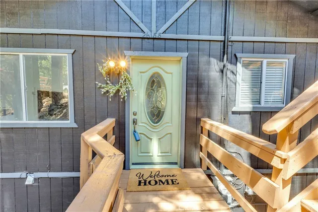 a view of front door