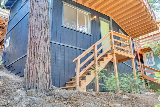 a backyard of a house