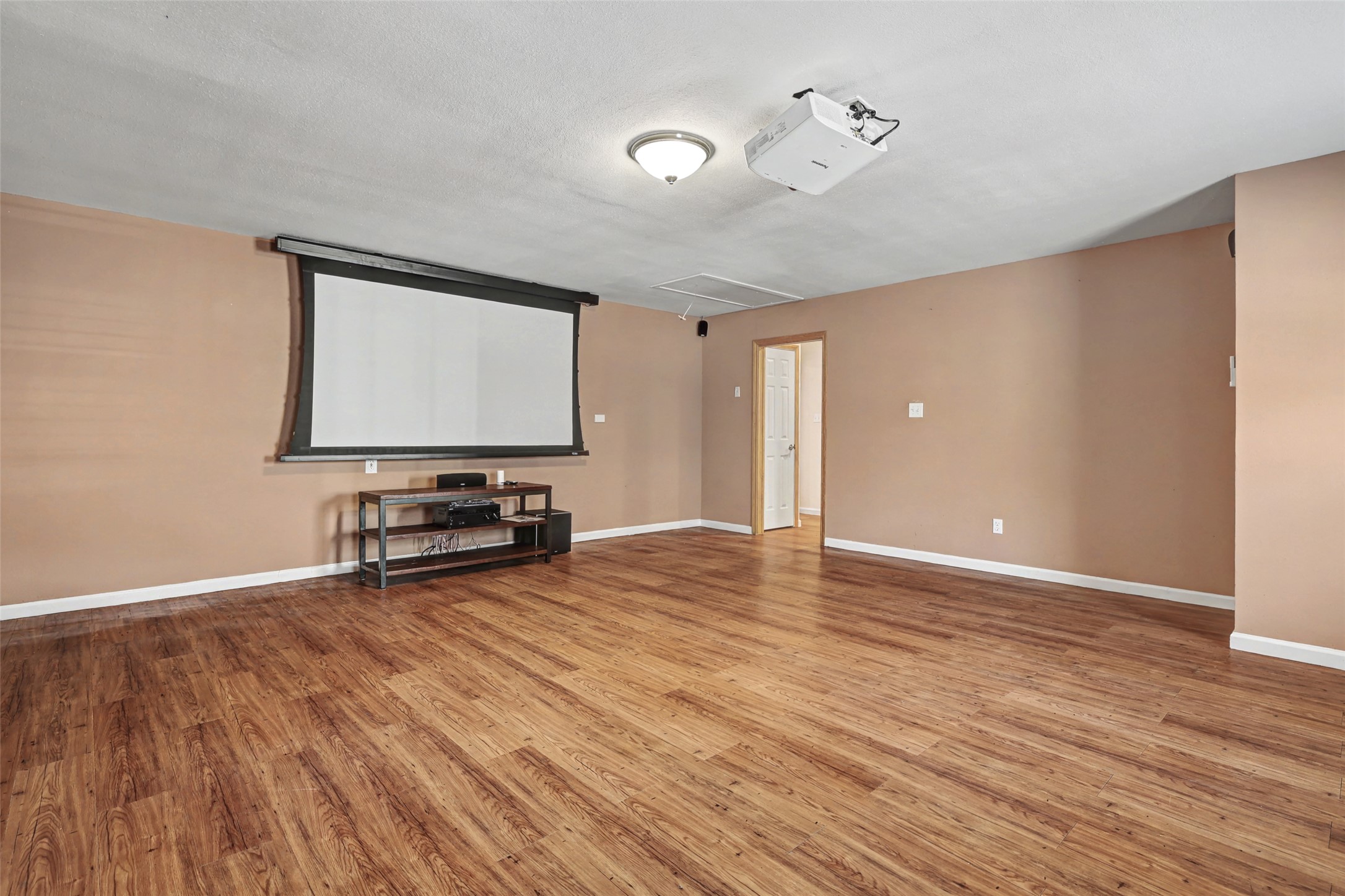 238 Mesa Drive Georgetown, TX 78628 - Photo 23 of 32 Cinema featuring light wood-style flooring and baseboards